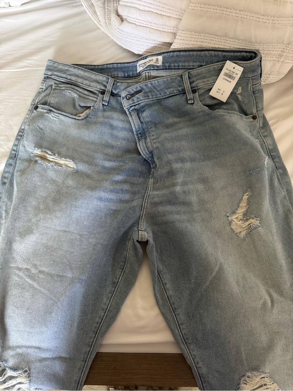 Abercrombie & Fitch Super Skinny Ankle High Rise Jeans